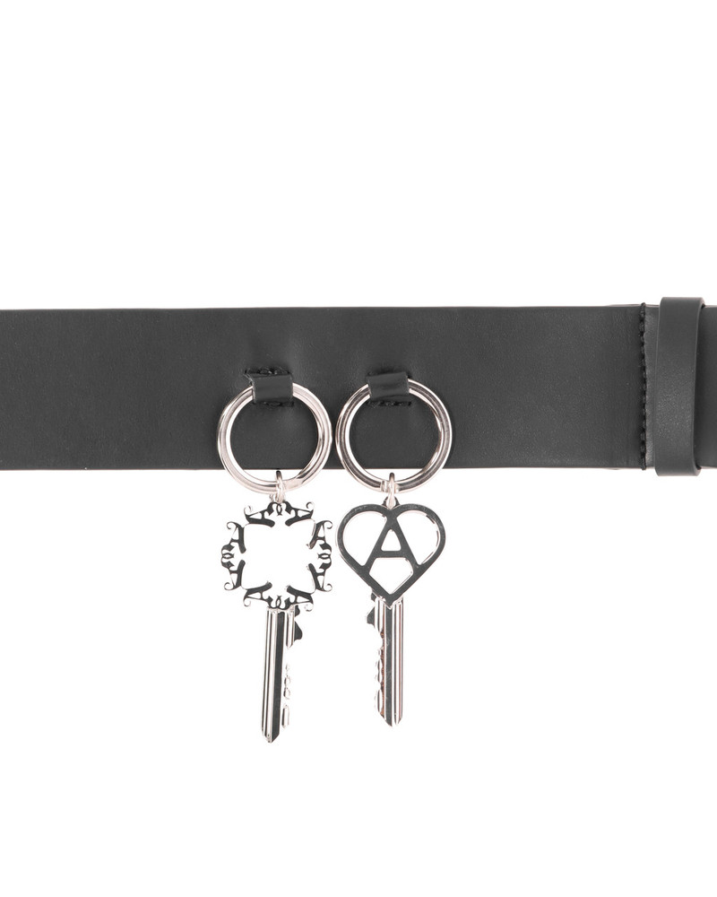 LEATHER BELT WITH KEY CHARMS 4