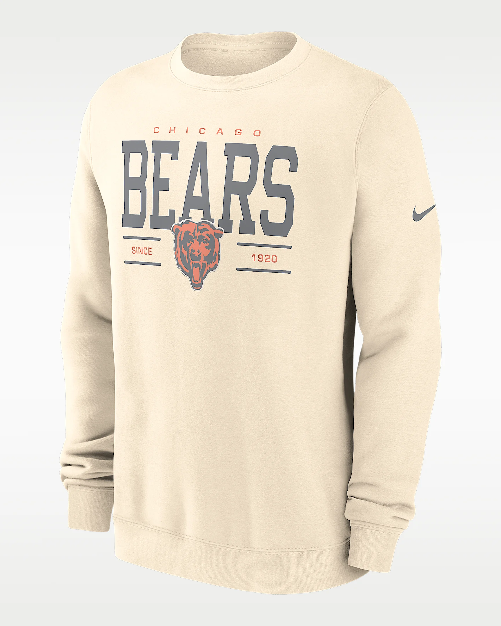 Chicago Bears Club Men's Nike NFL Pullover Crew - 1