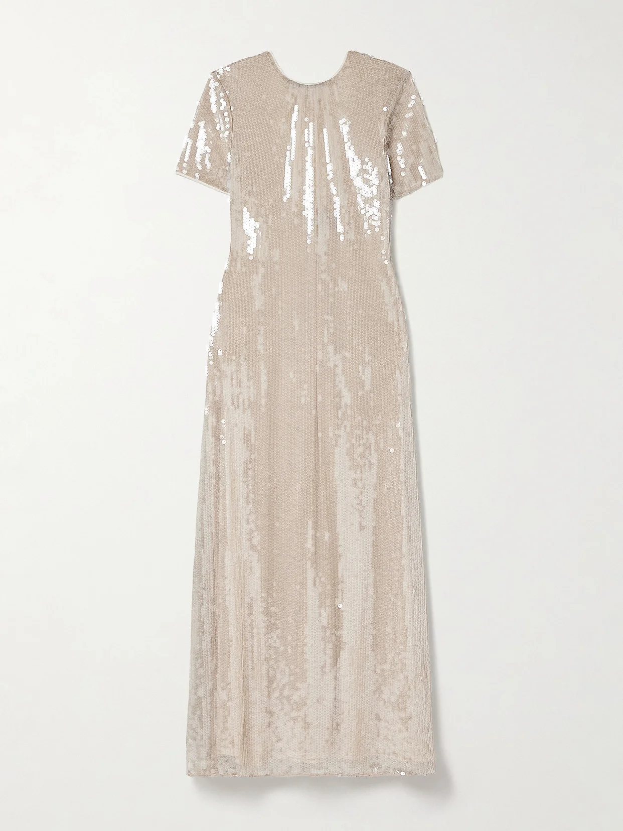 Safi Gathered Sequined Tulle Maxi Dress - 1