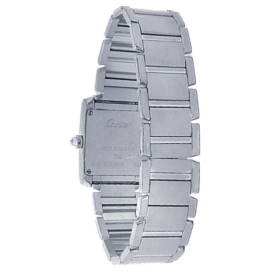 Pre-owned Cartier Tank Francaise Quartz Diamond Silver Dial Ladies Watch WE1024S3 - 4