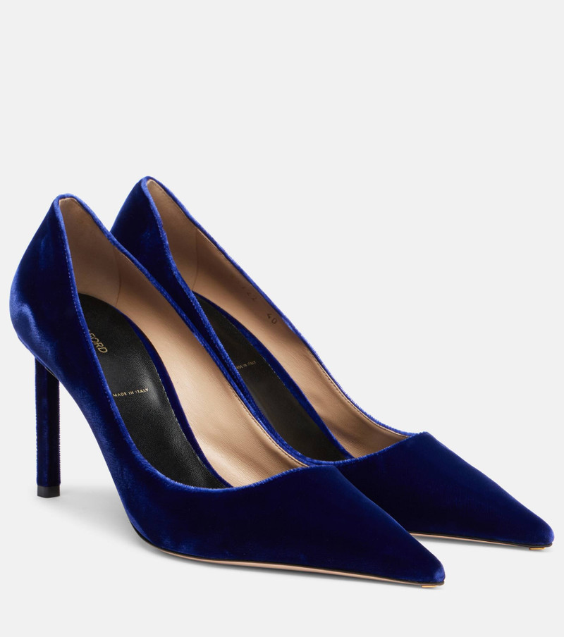 Betty 85 velvet pumps 1