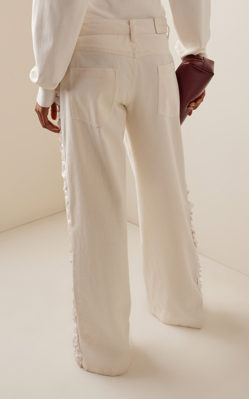 Burro Low-Rise Straight-Leg Jean white 4