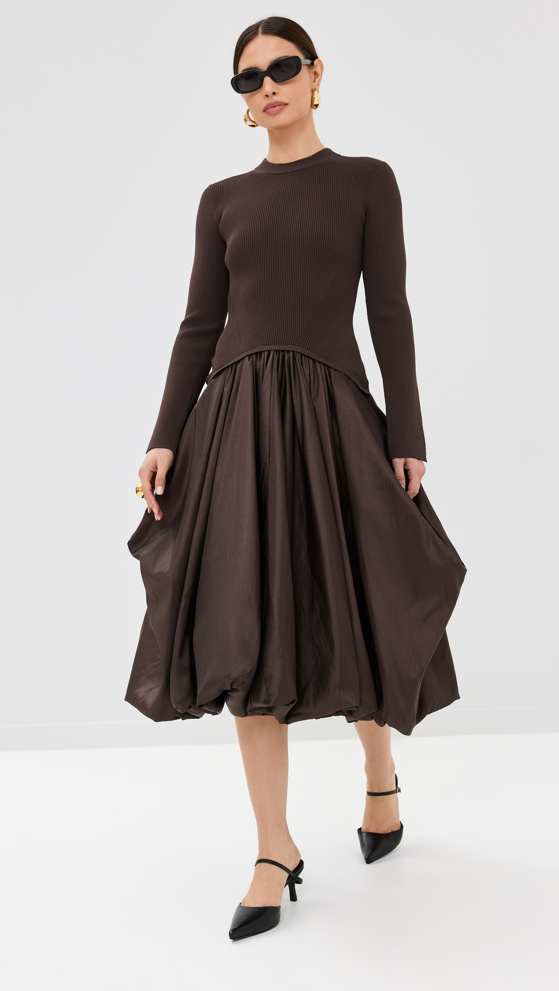 Kenlie Mock Neck Midi Dress - 4