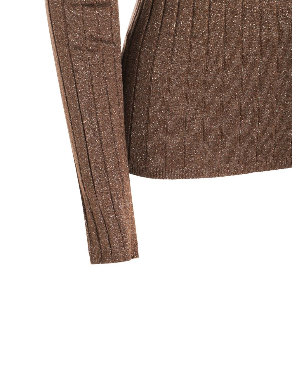 ribbed high-neck sweater - 5