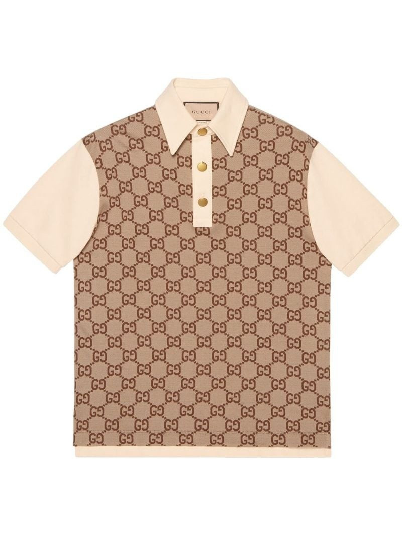 maxi GG monogram polo shirt - 1