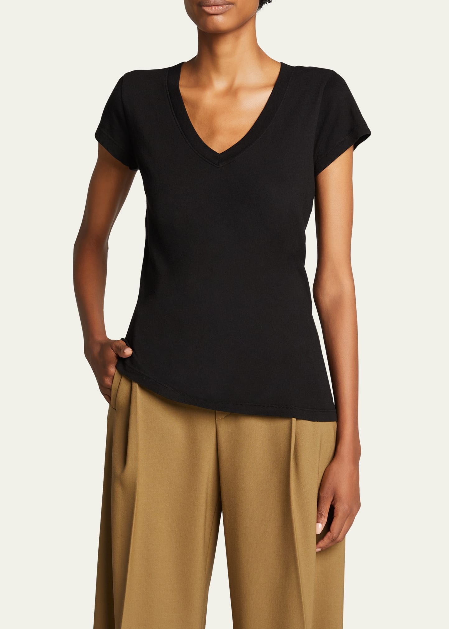 Becca V-Neck Short-Sleeve Tee - 4
