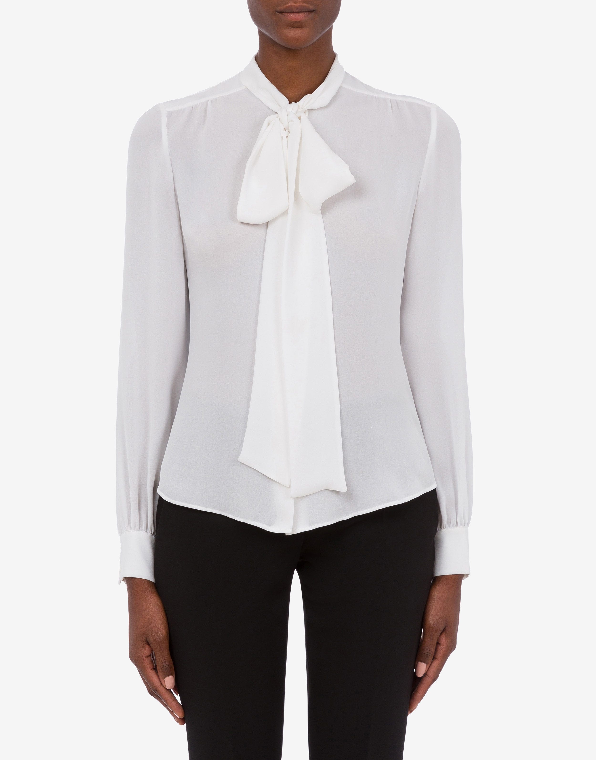 SILK CHARMEUSE SHIRT - 2