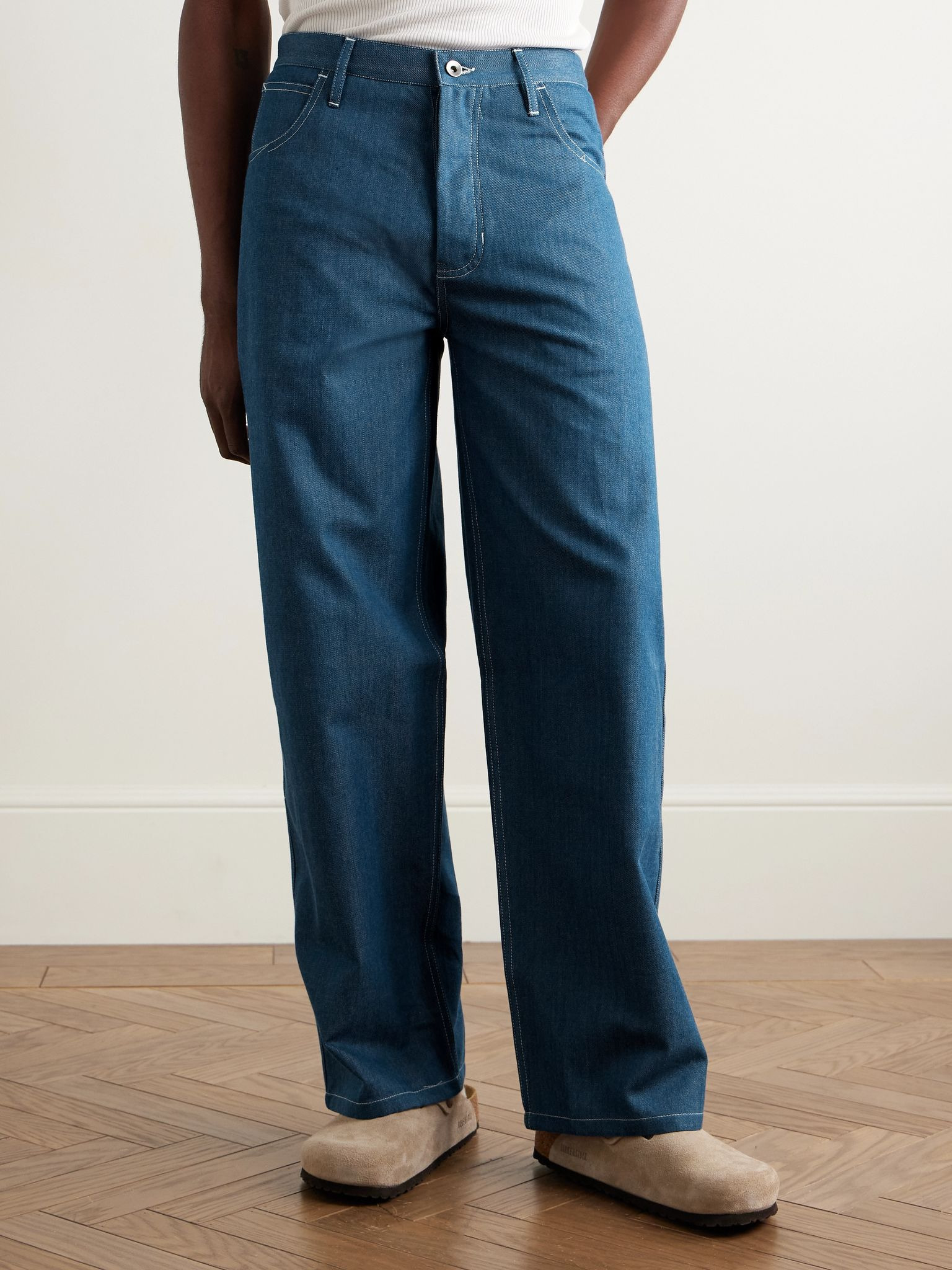 Poetry Wide-Leg Organic Jeans Blue - 3