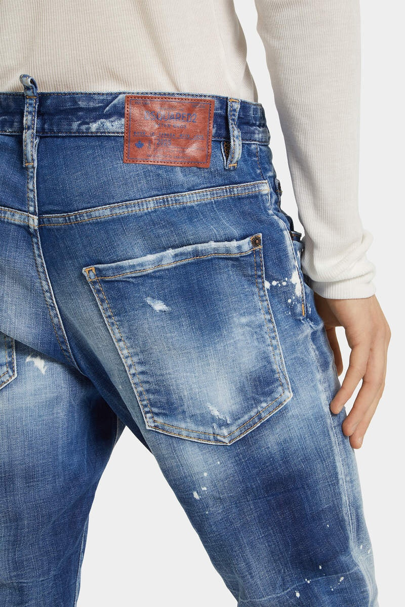 MEDIUM SPOTS WASH SKATER JEANS 6