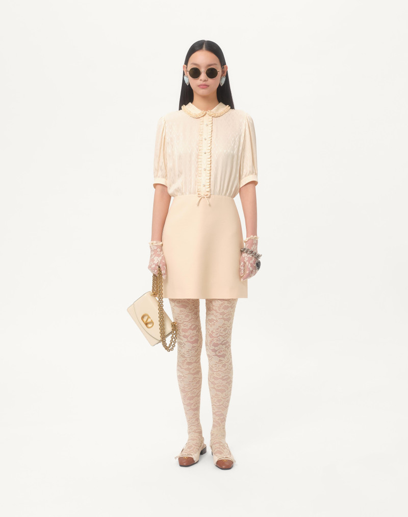 Valentino CREPE COUTURE SHORT DRESS outlook