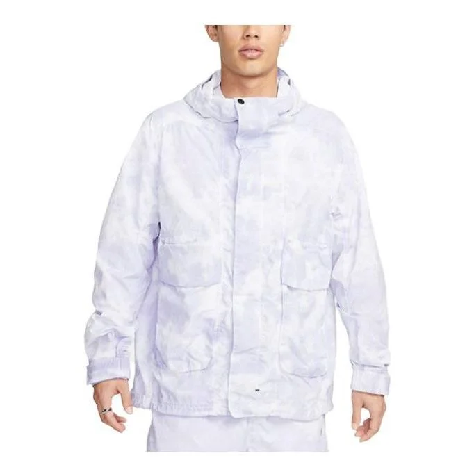 Nike Sportswear Tech Pack Woven Hooded Jacket 'Indigo Haze White' DX0218-519 - 1