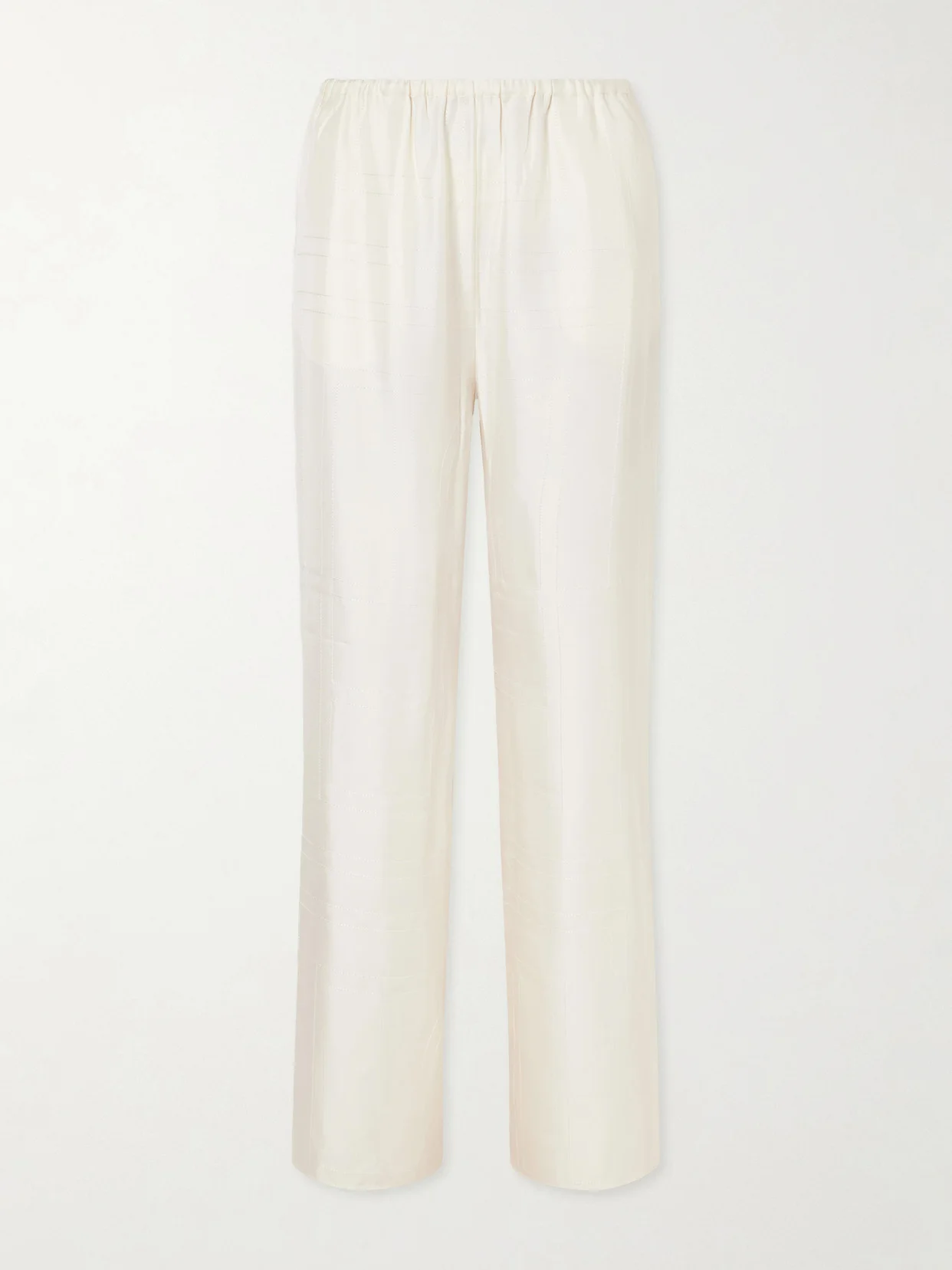 Monogram Silk Wide-leg Pyjama Pants - 1