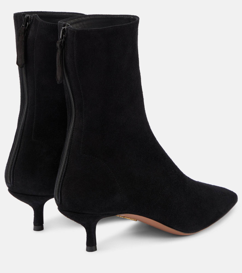 AQUAZZURA Montmartre 50 suede ankle boots outlook