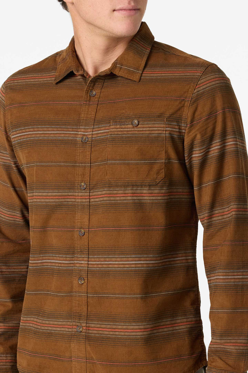 Caruso Stripe Cord Standard Fit Long Sleeve Shirt 5