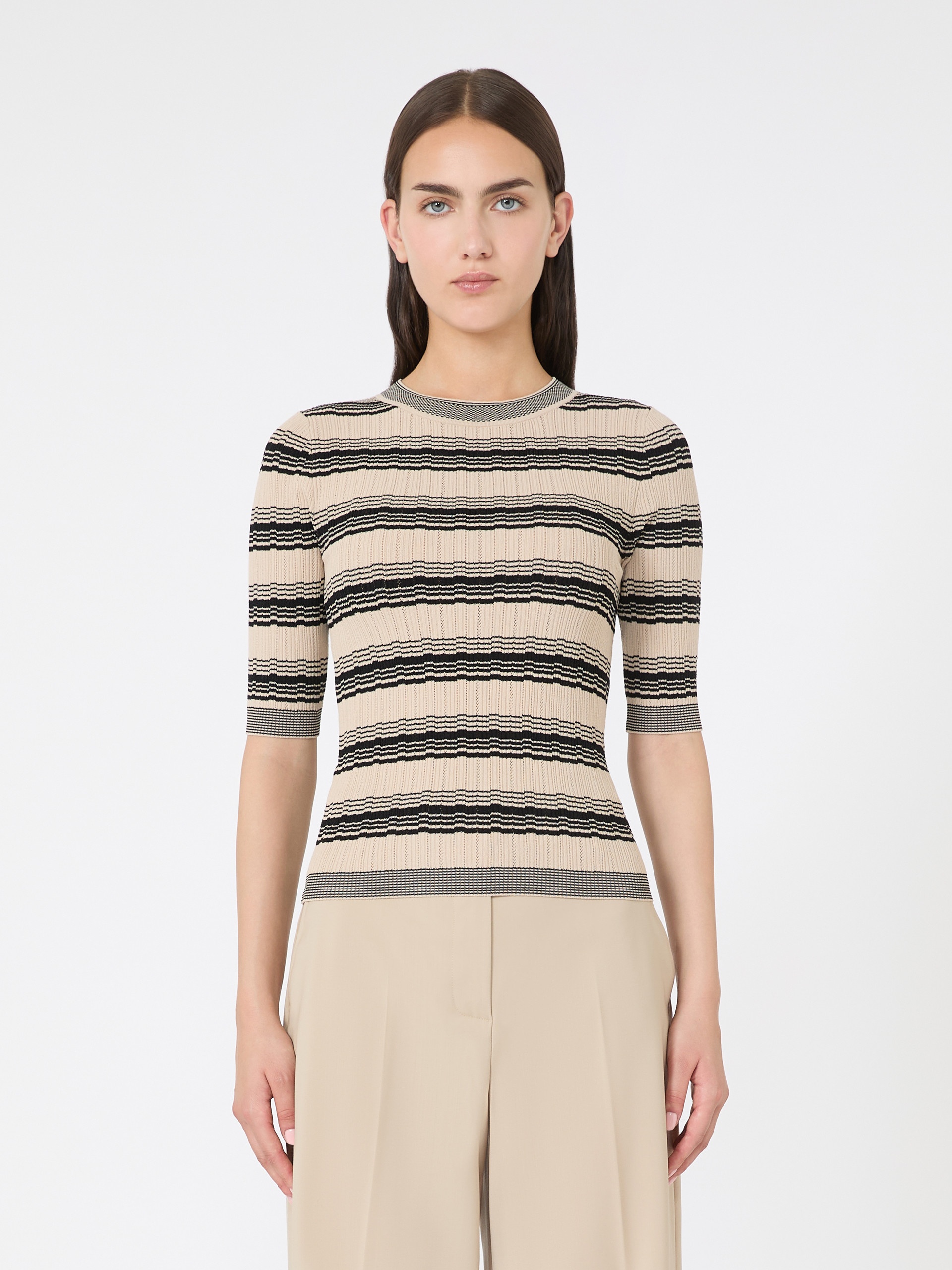 LEDA Viscose crepe T-shirt - 3