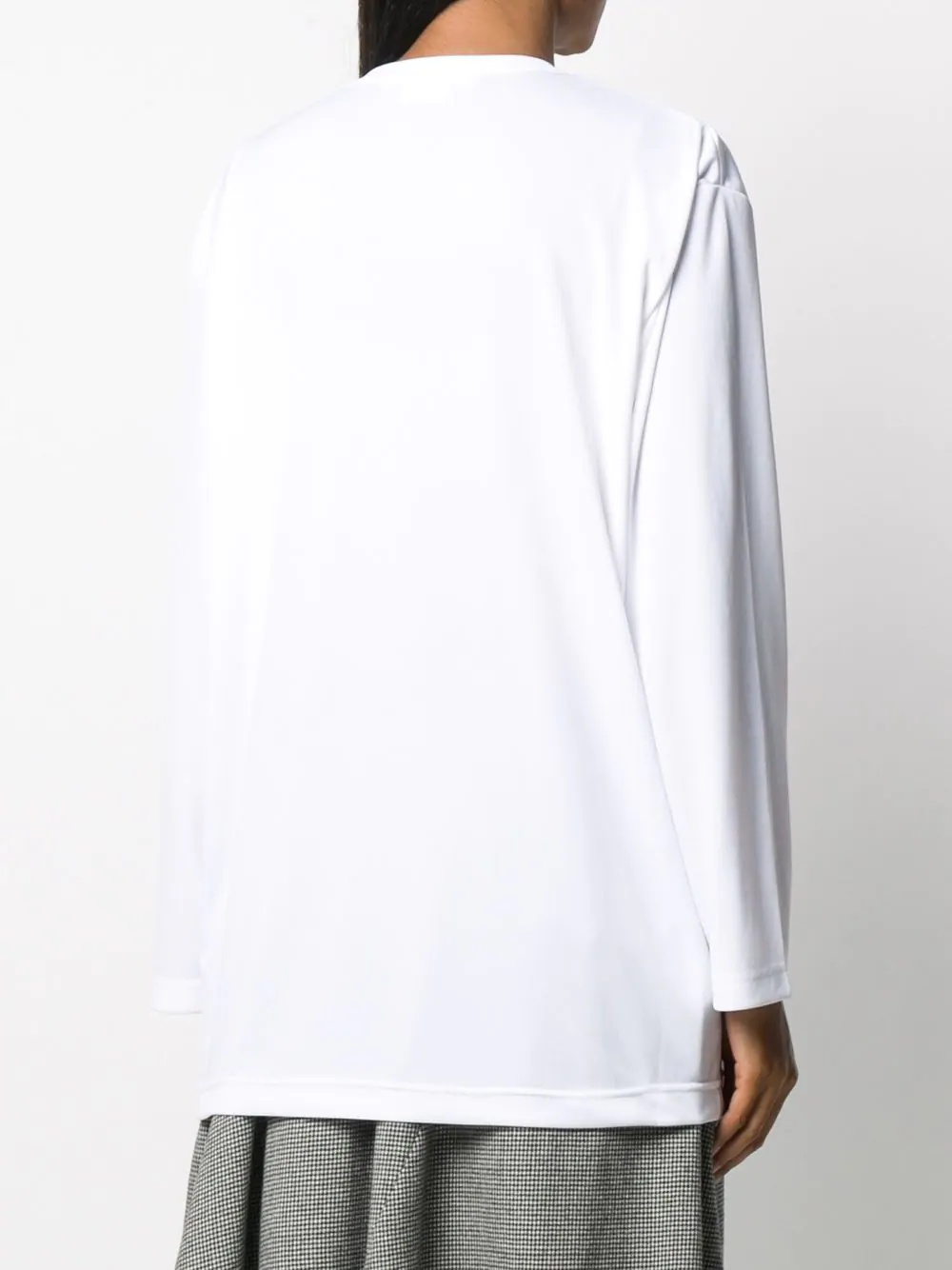 ruffled long-sleeved T-shirt - 4