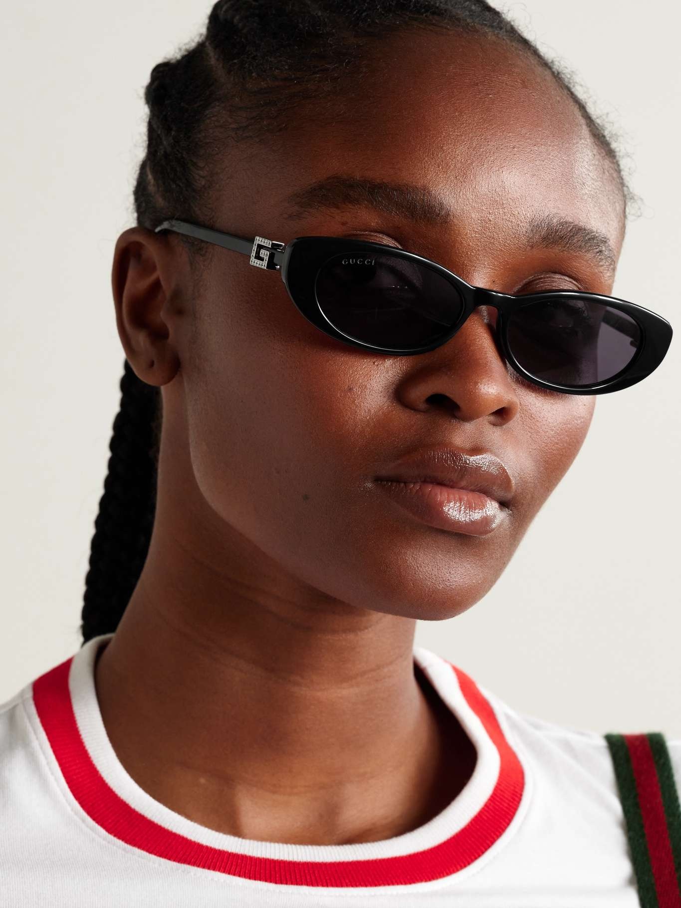 GUCCI Cat-eye acetate sunglasses | REVERSIBLE