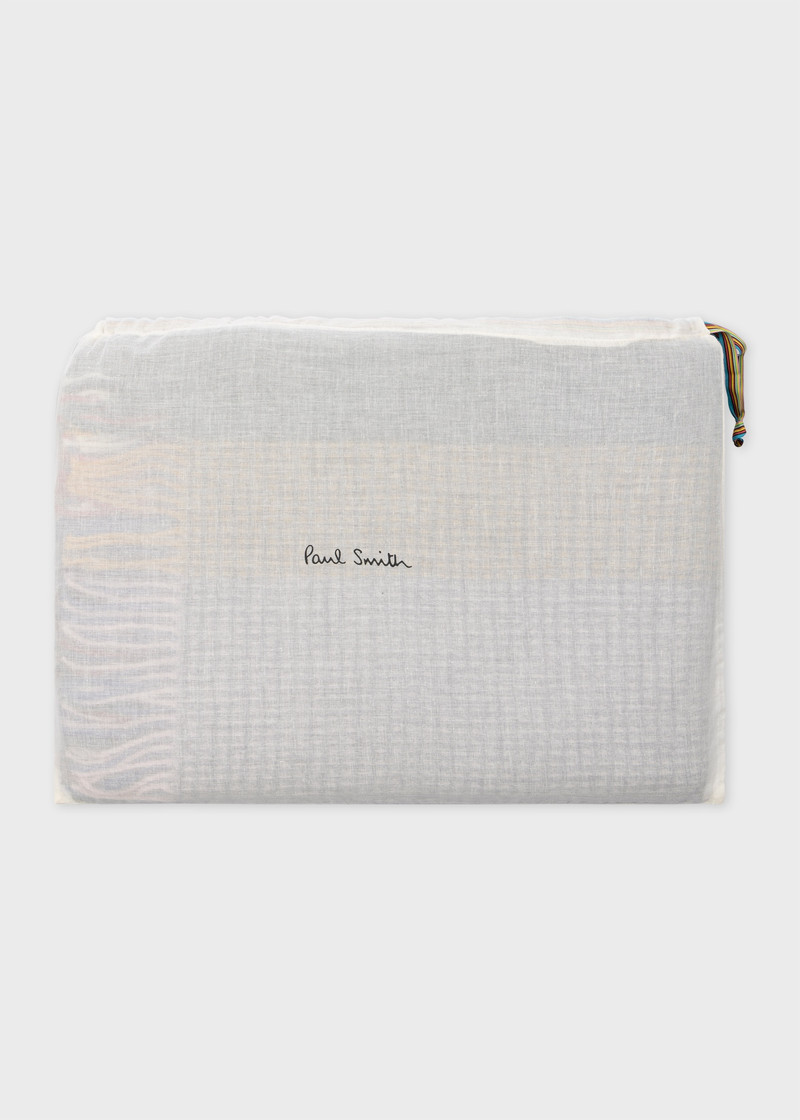 Wool Basketweave Stripe Blanket 4