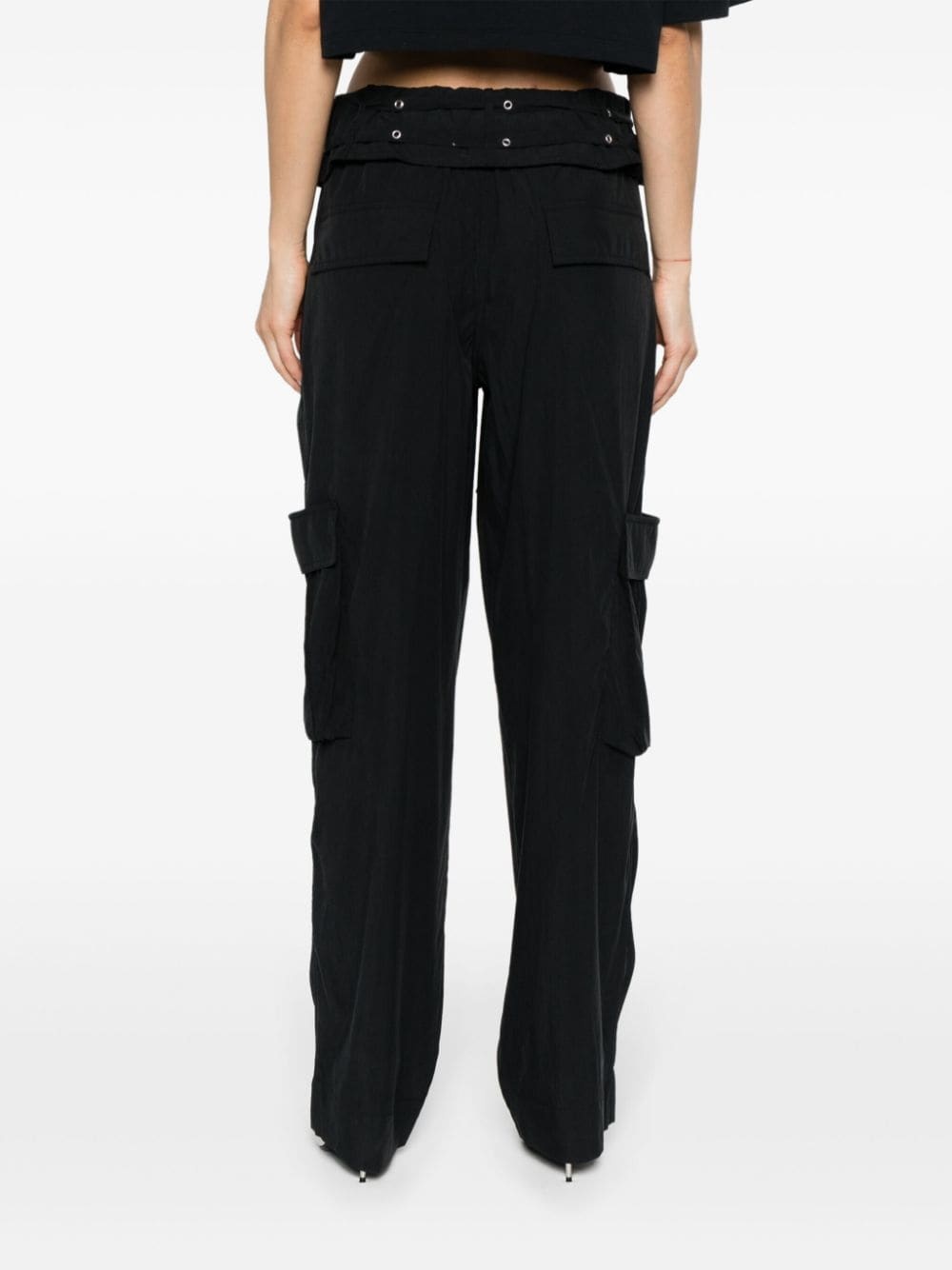 Hadja eyelet-detail trousers - 4