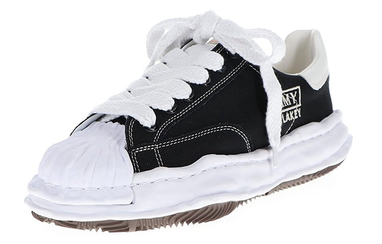 Maison MIHARA YASUHIRO BLAKEY OG Sole Canvas Low-top Sneaker 'Black' A08FW735-BLK - 4
