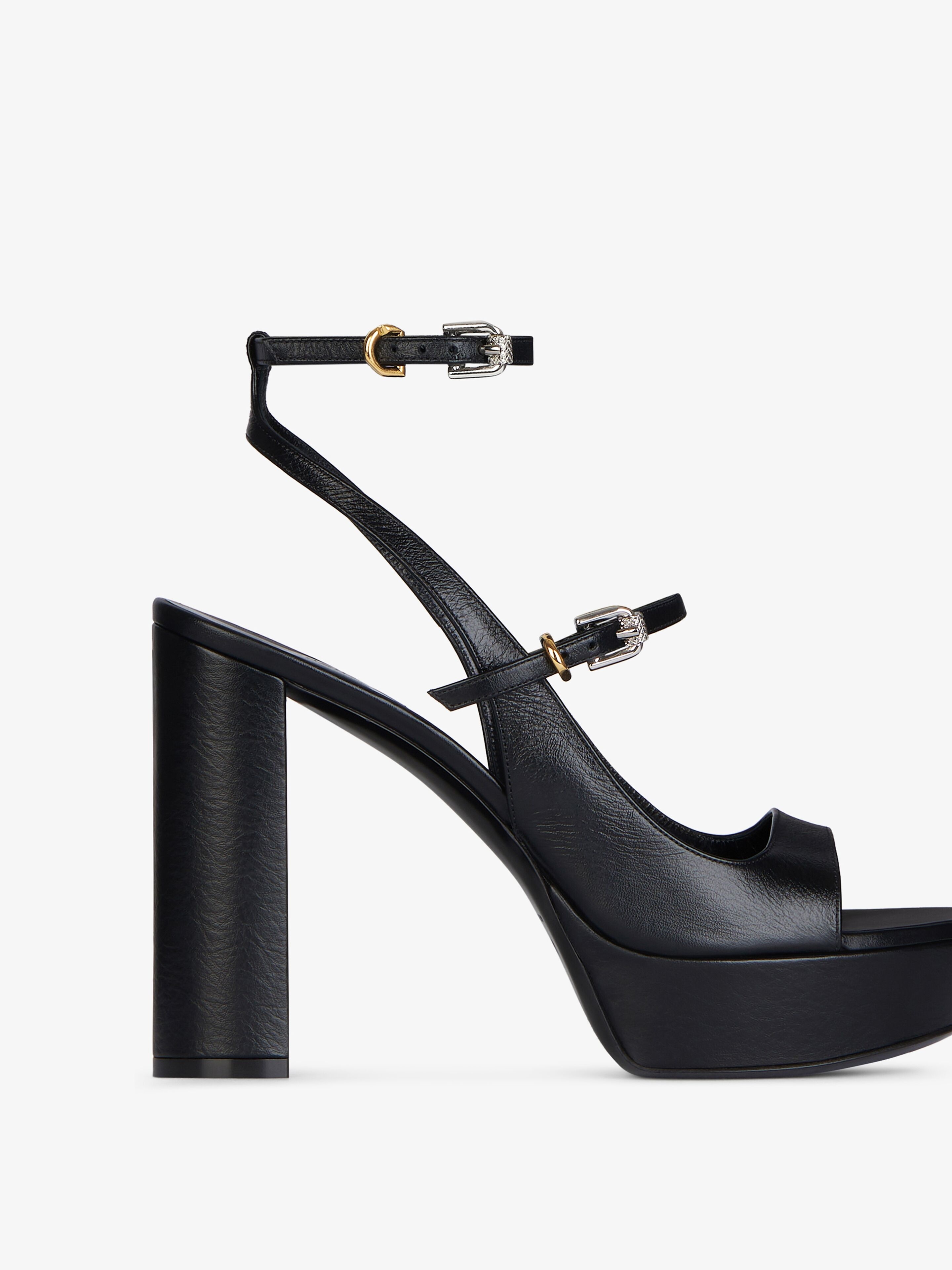 VOYOU PLATFORM SANDALS IN LEATHER - 6