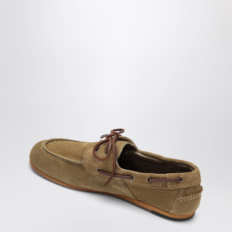 Owen Brown Taupe Suede Loafers 4