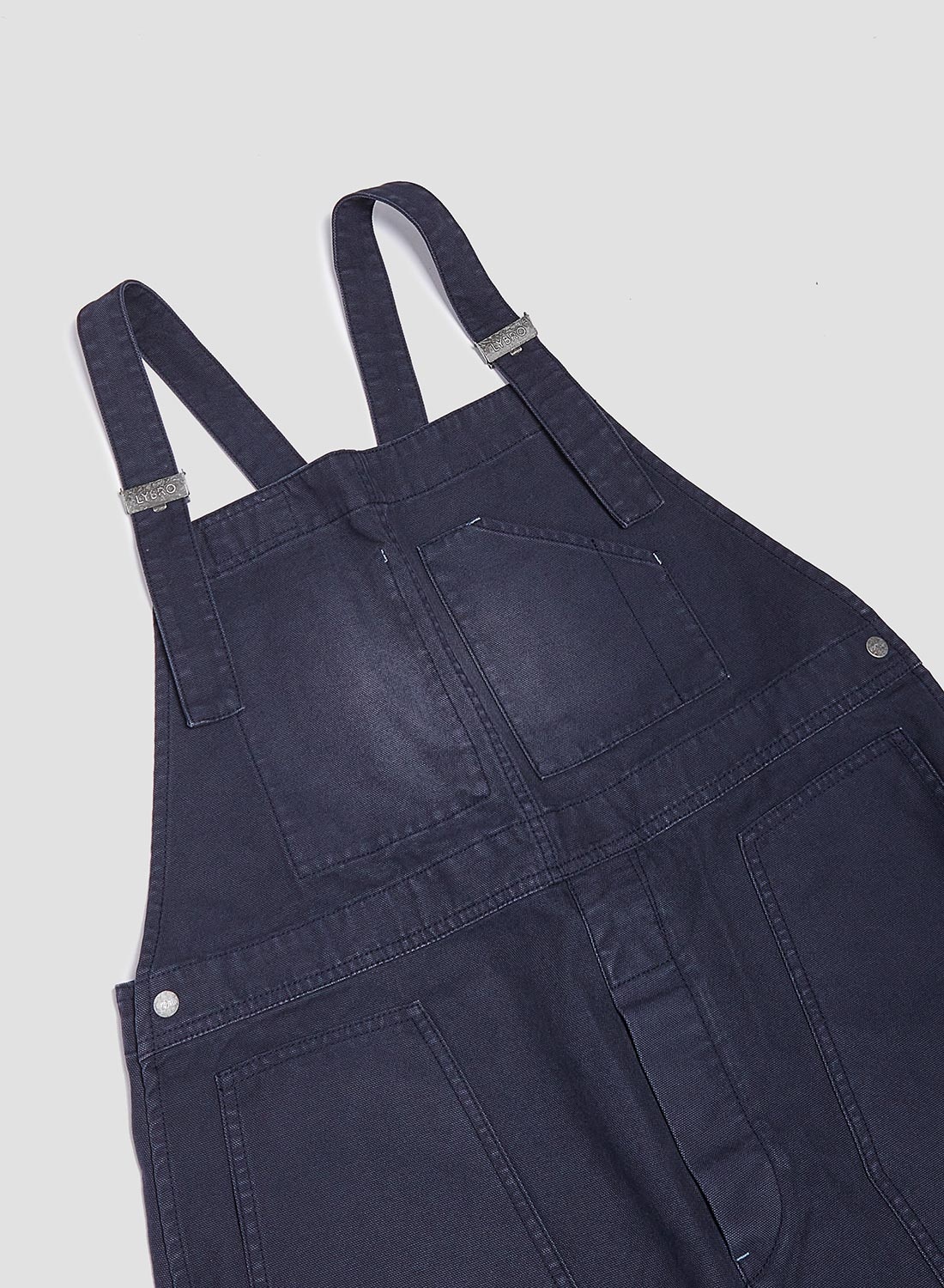 Lybro Dungaree Canvas in Black Navy - 4