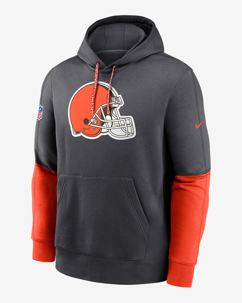 Cleveland Browns Sideline Team Issue Club Men's Nike NFL Pullover Hoodie 1