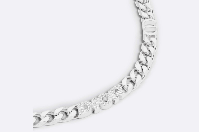 Dior Italic Chain Link Necklace 4