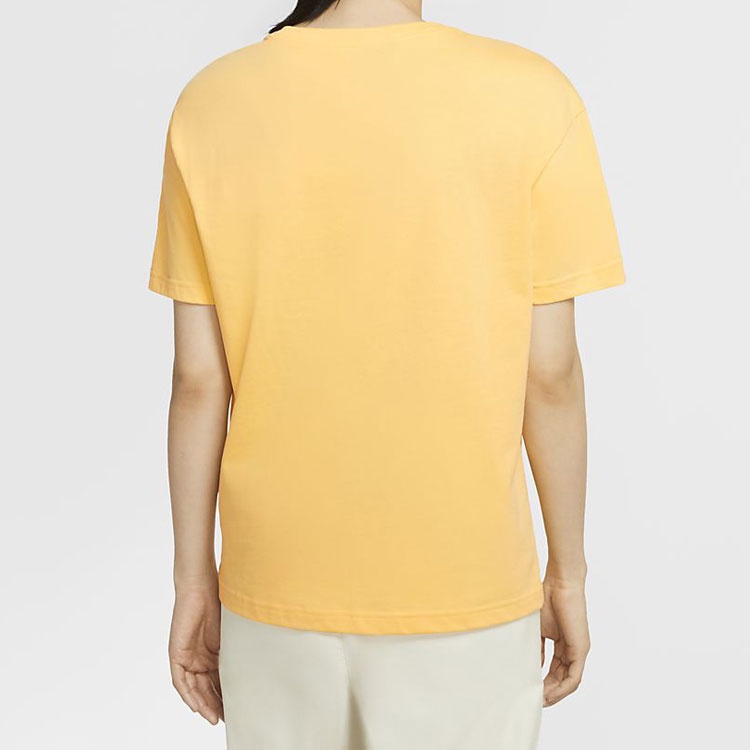 (WMNS) Nike Sportswear Love Sunglasses Printing Pocket Short Sleeve Washed 'Yellow' CU9700-795 - 5