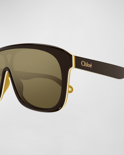 Chloé Acetate Shield Sunglasses outlook