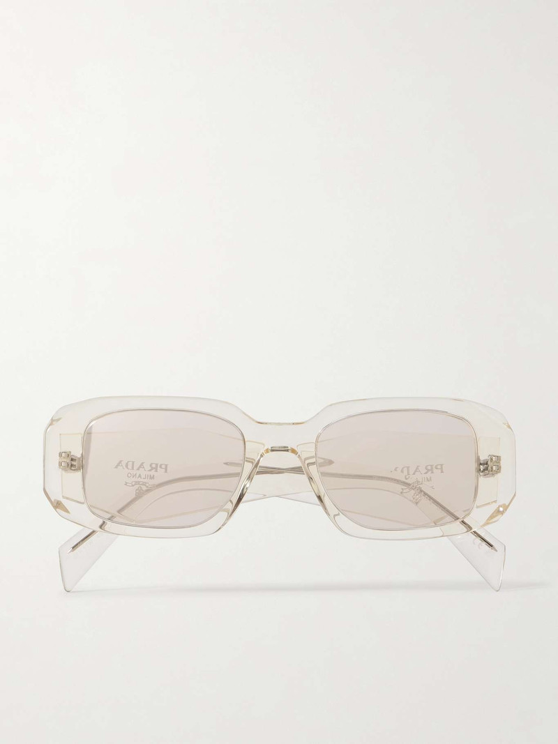 Square-frame acetate sunglasses Clear - 1