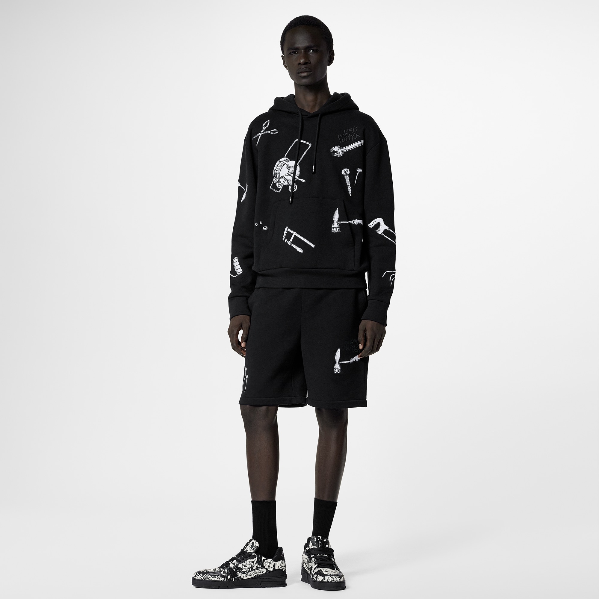 Tools Embroidery Shorts - 2