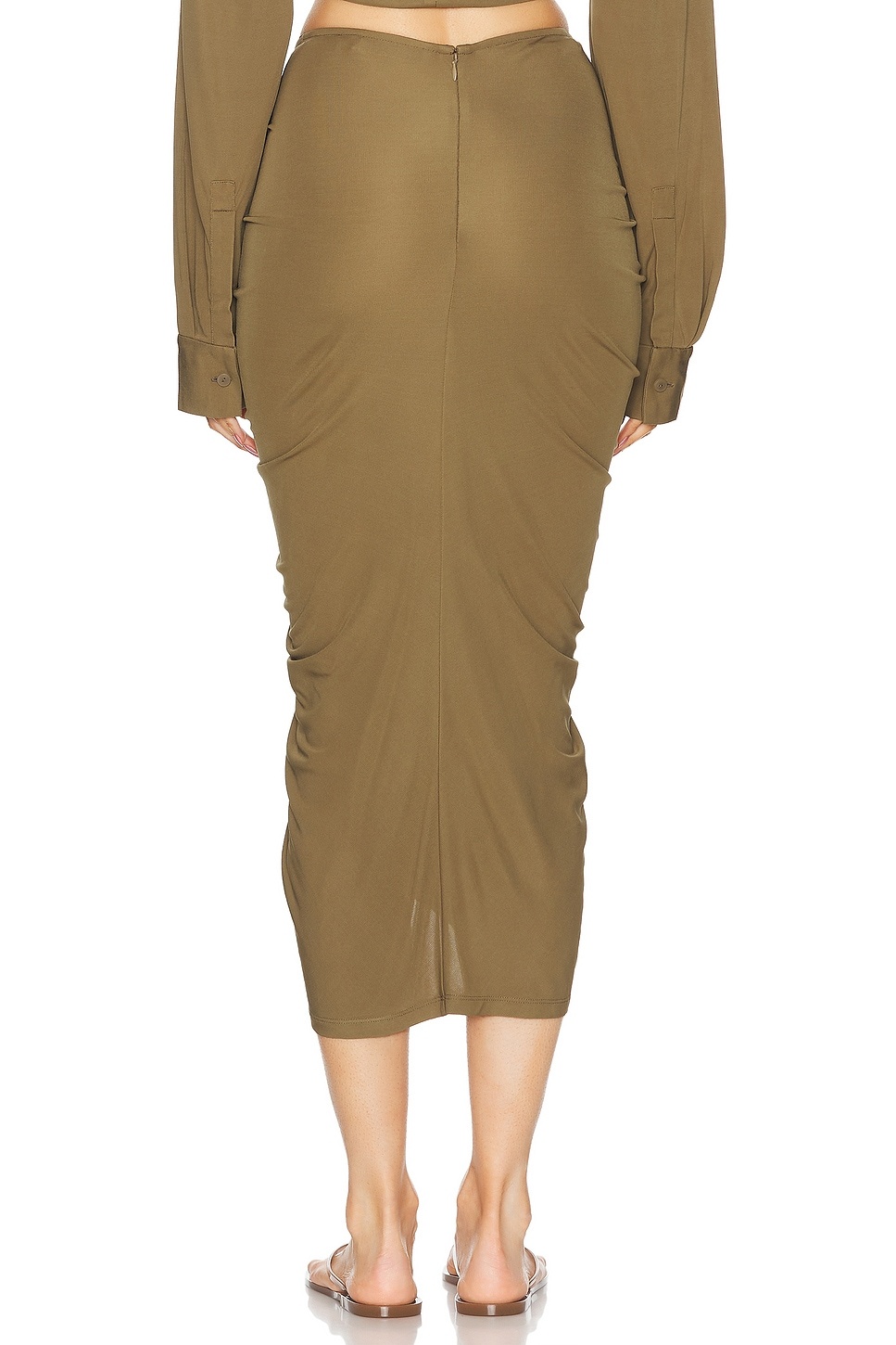 Vivenda Drape Midi Skirt - 4