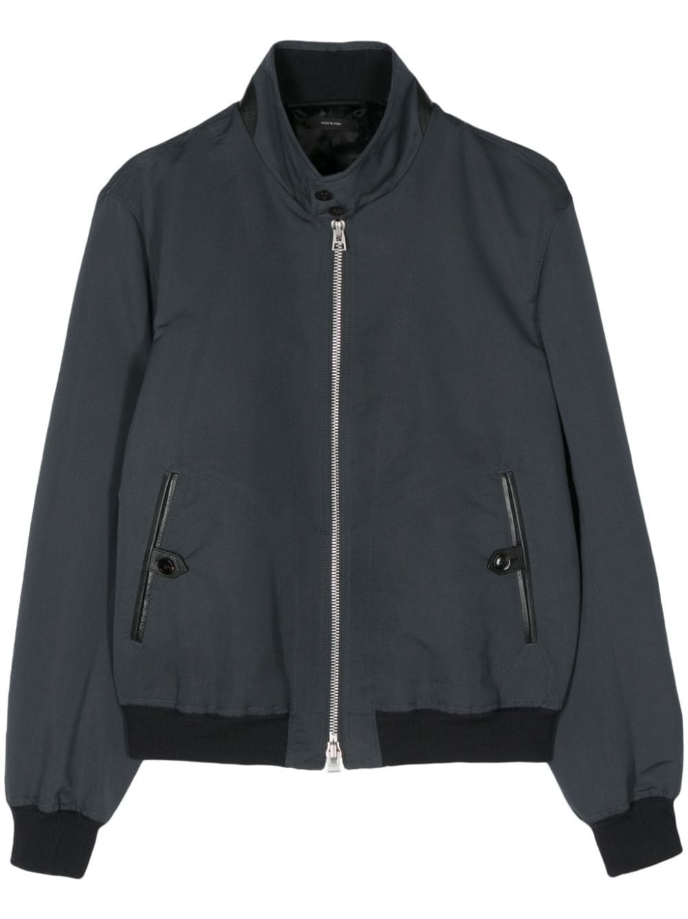 zipped bomber jacket - 1