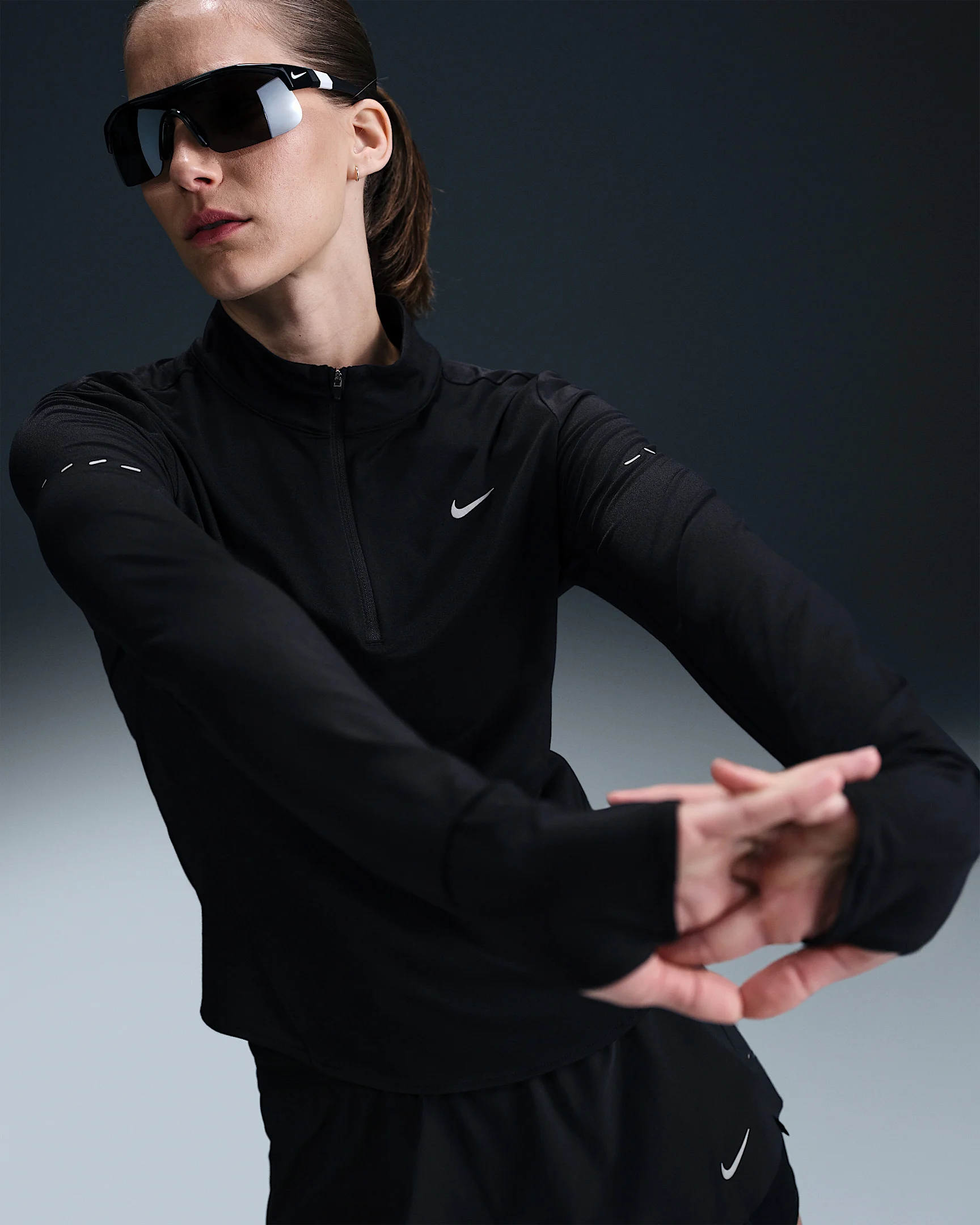 Nike Swift Women's Dri-FIT UV 1/4-Zip Running Top - 1