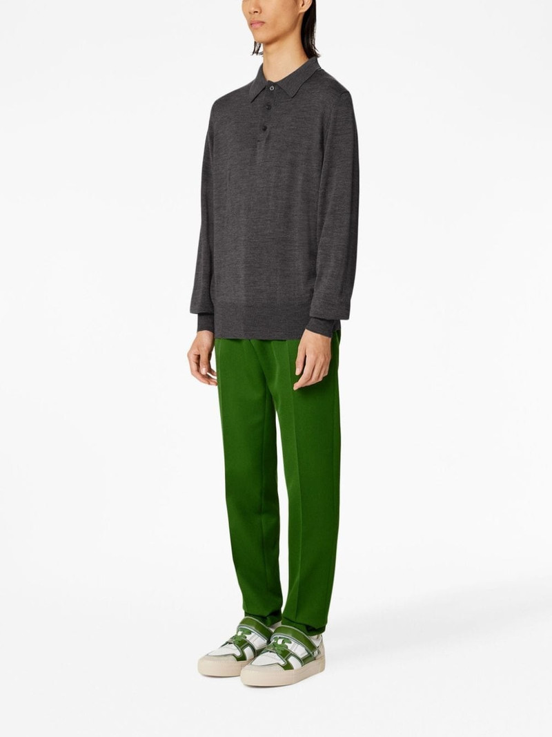 AMI Paris Tonal Ami de Coeur Knitwear Polo Shirt outlook