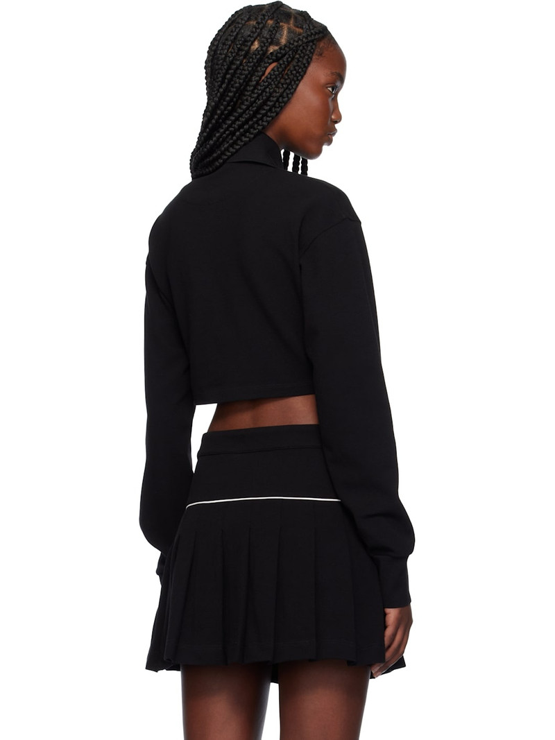 Black Monogram Cropped Polo 3