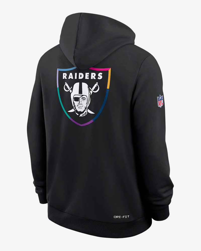 Nike Las Vegas Raiders Crucial Catch Sideline Men's Nike Dri-FIT NFL Pullover Hoodie outlook