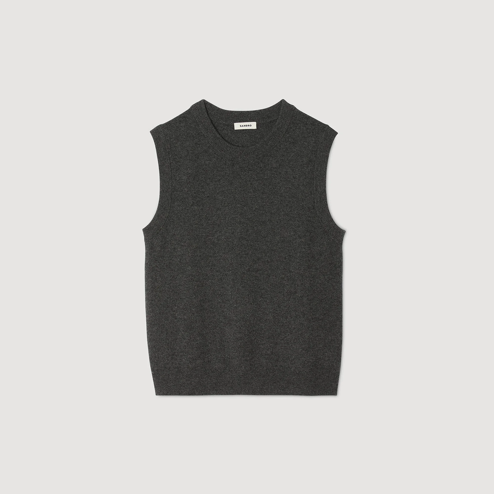 CASHMERE VEST TOP - 1