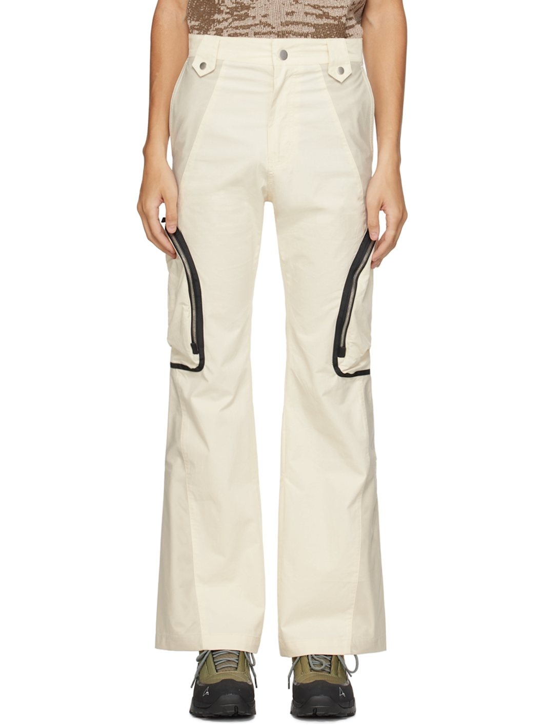 Off-White Paneled Cargo Pants - 1