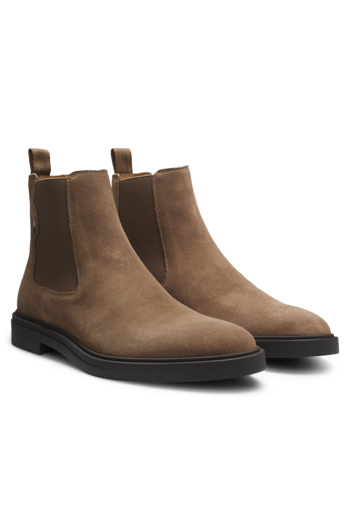 SUEDE CHELSEA BOOTS WITH SIGNATURE STRIPE - 2