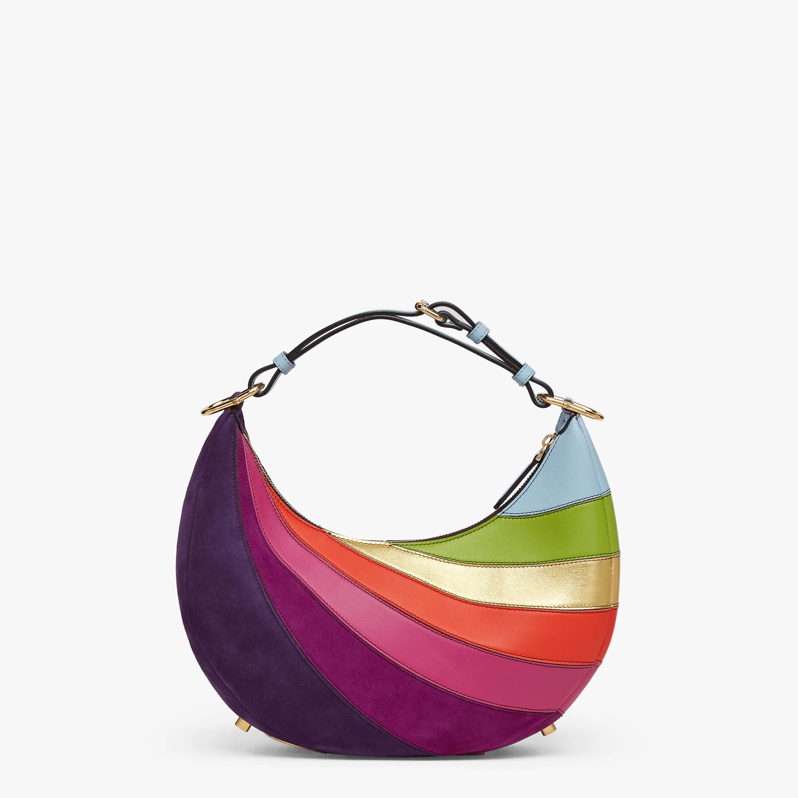 Leather bag with multicolor inlay - 3
