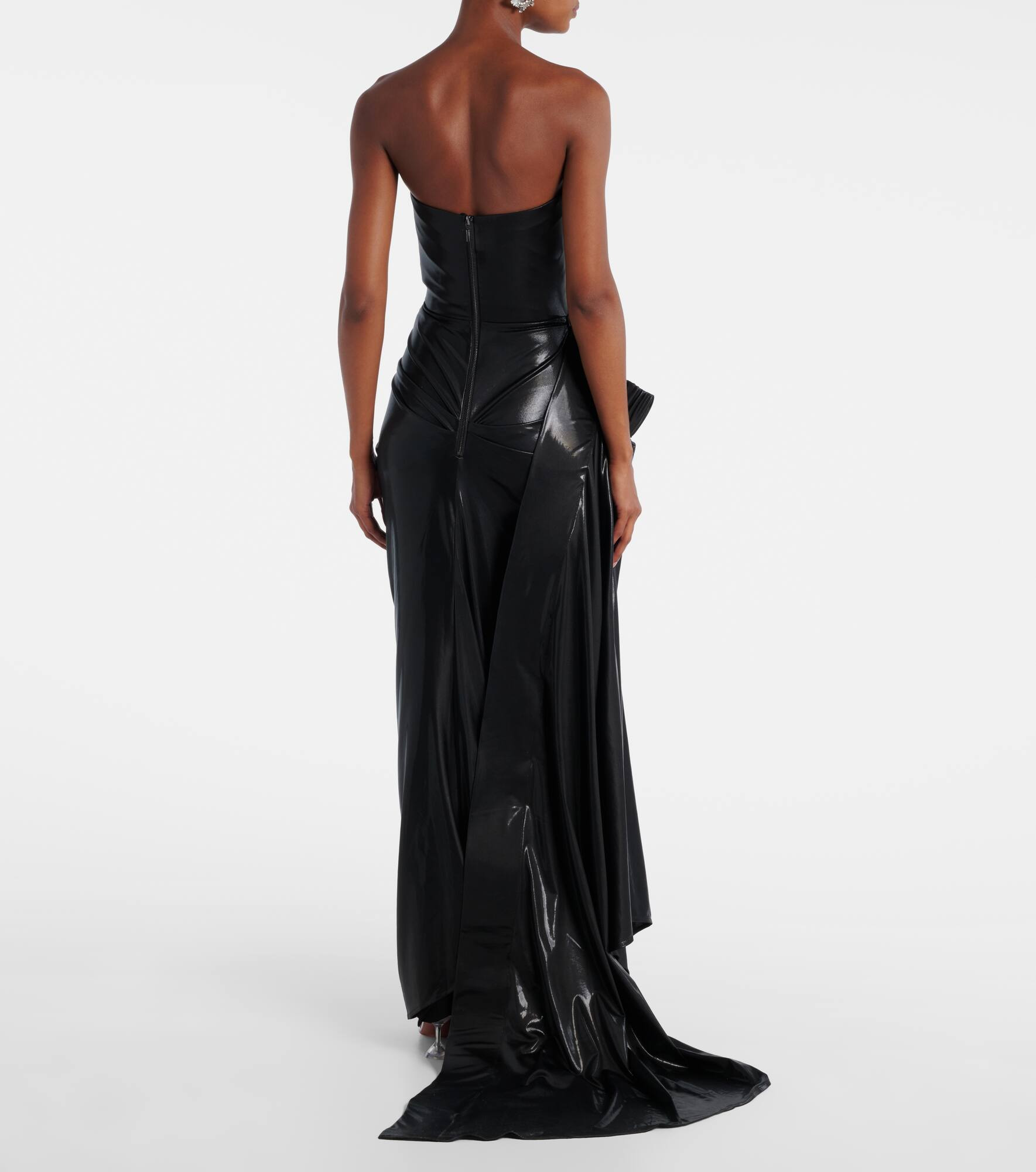 Lexicon draped gathered gown - 3