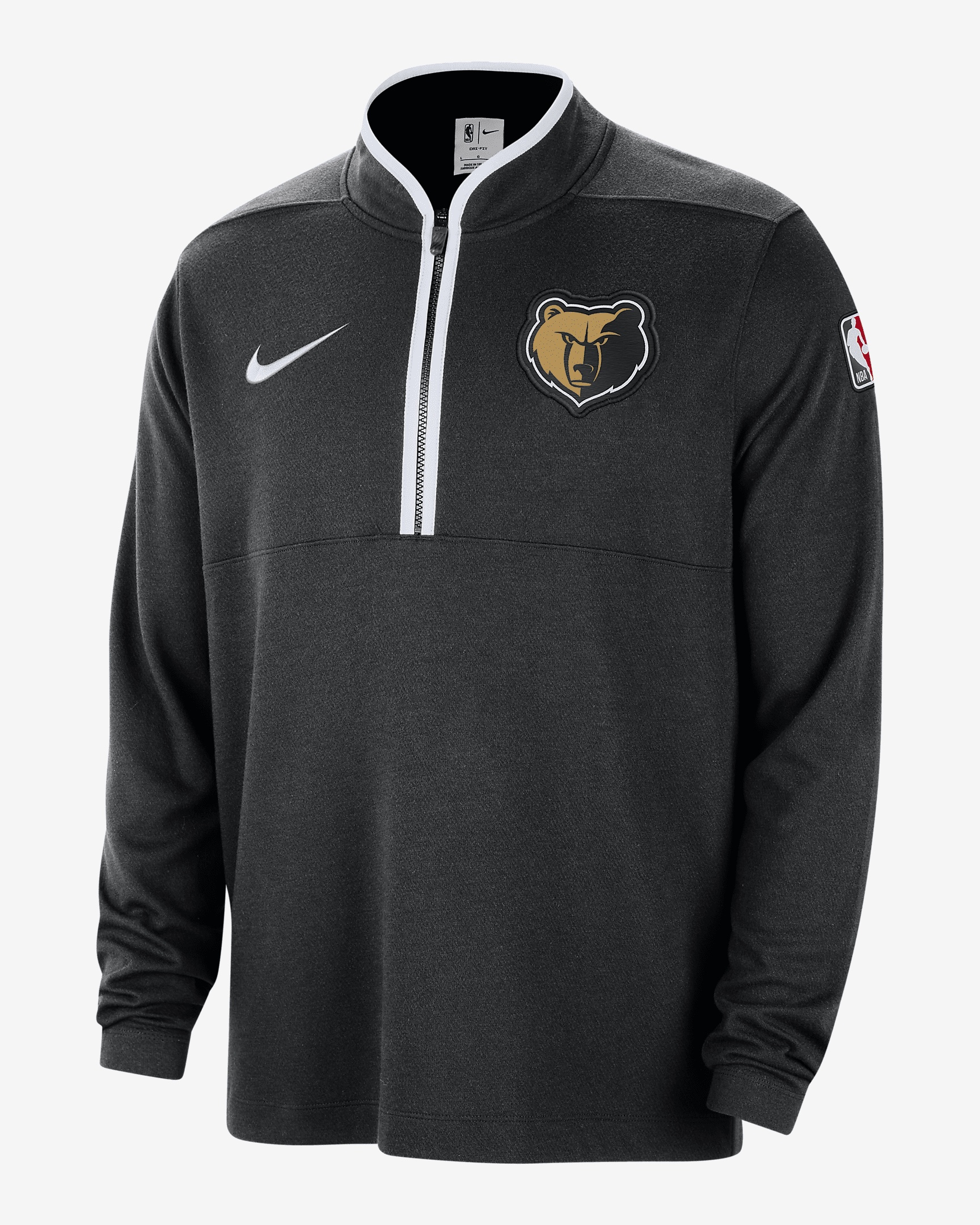 Memphis Grizzlies 2023/24 City Edition Nike Men's Dri-FIT NBA 1/2-Zip Long-Sleeve Top - 1