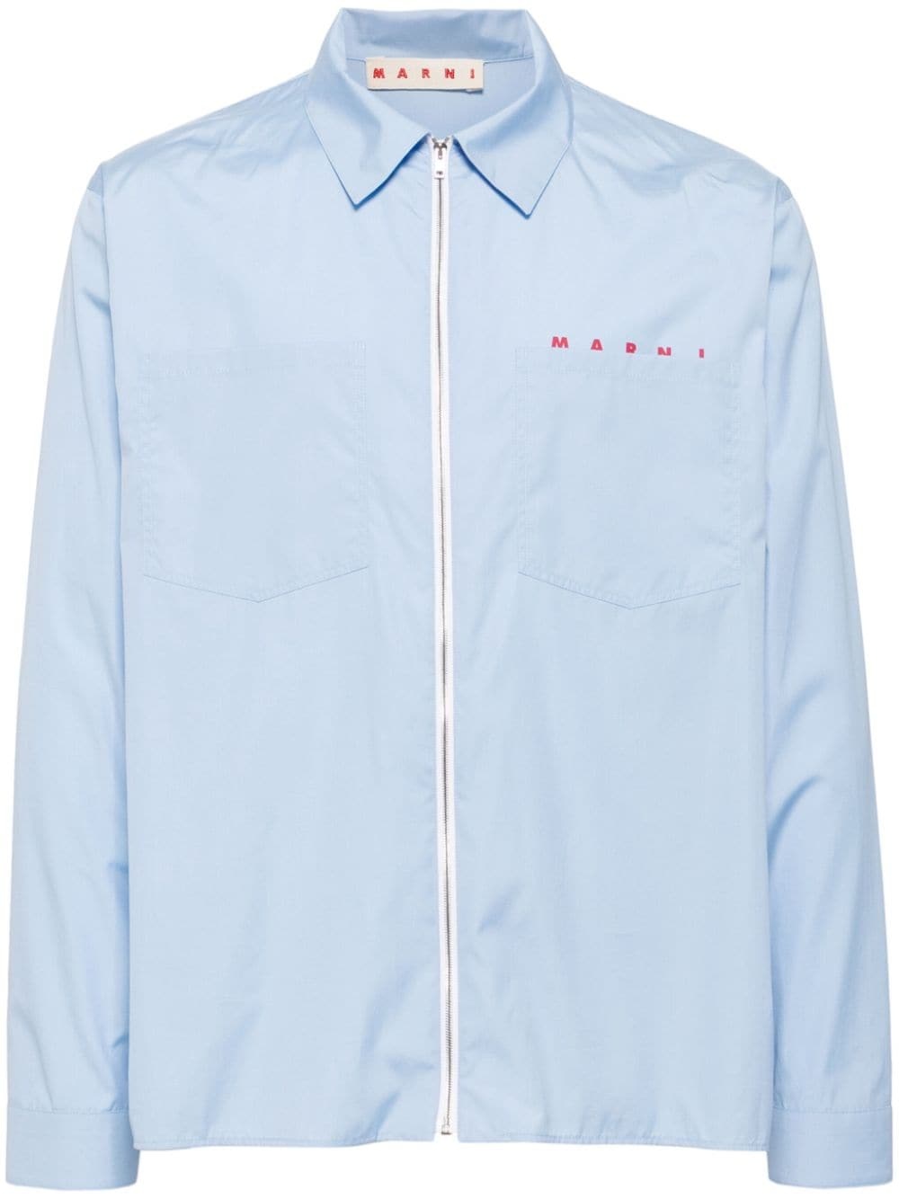 logo poplin shirt - 1