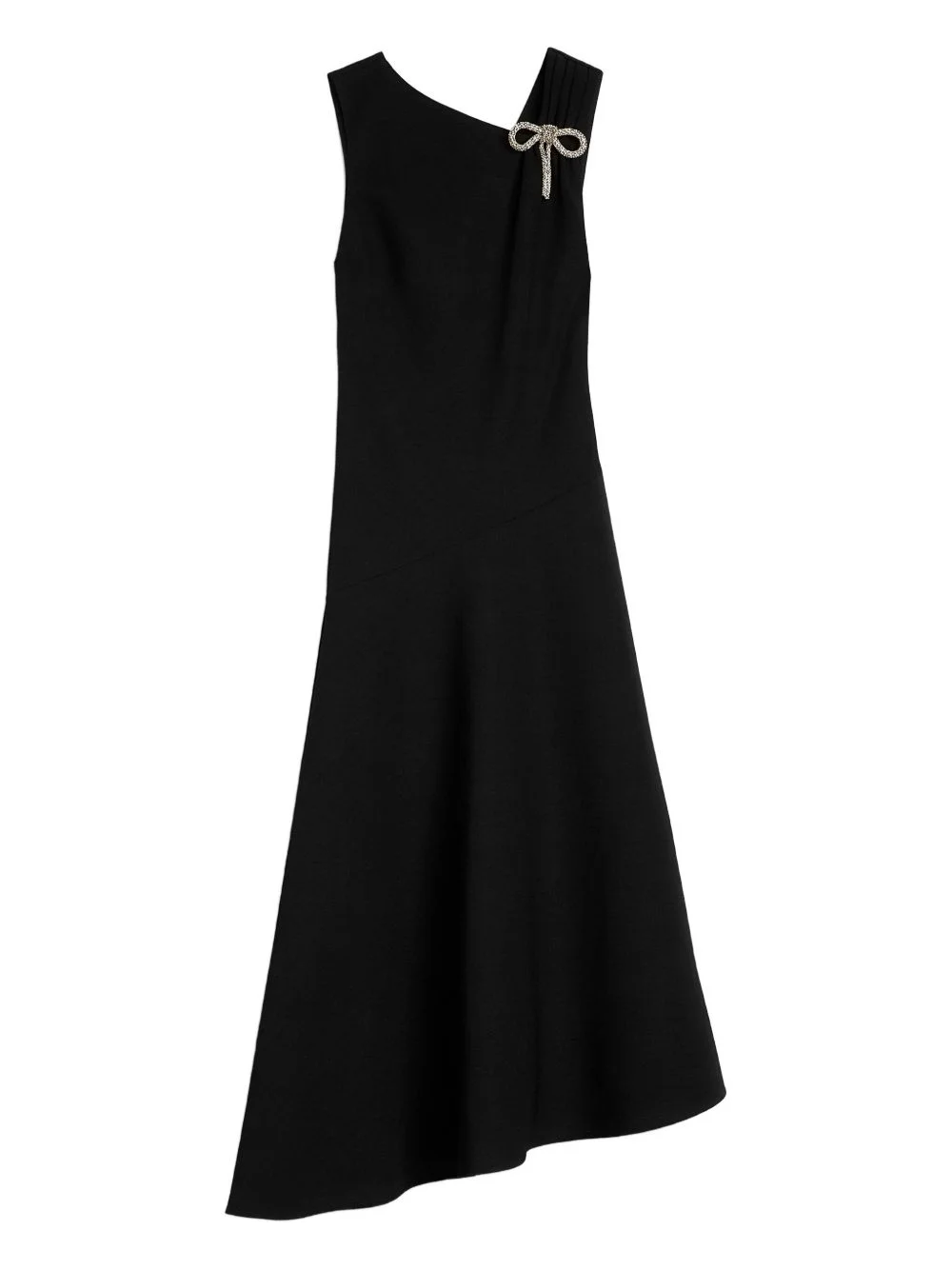 jewel bow asymmetrical hem dress - 1