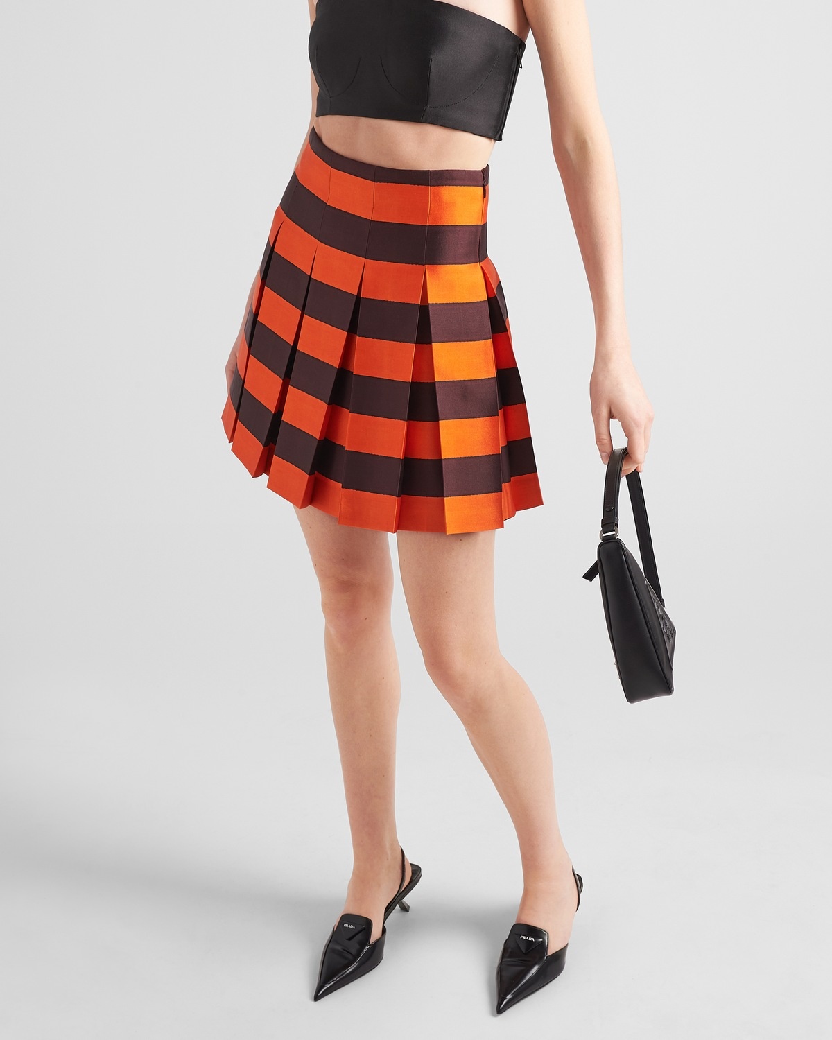 Printed silk and wool skirt - 4
