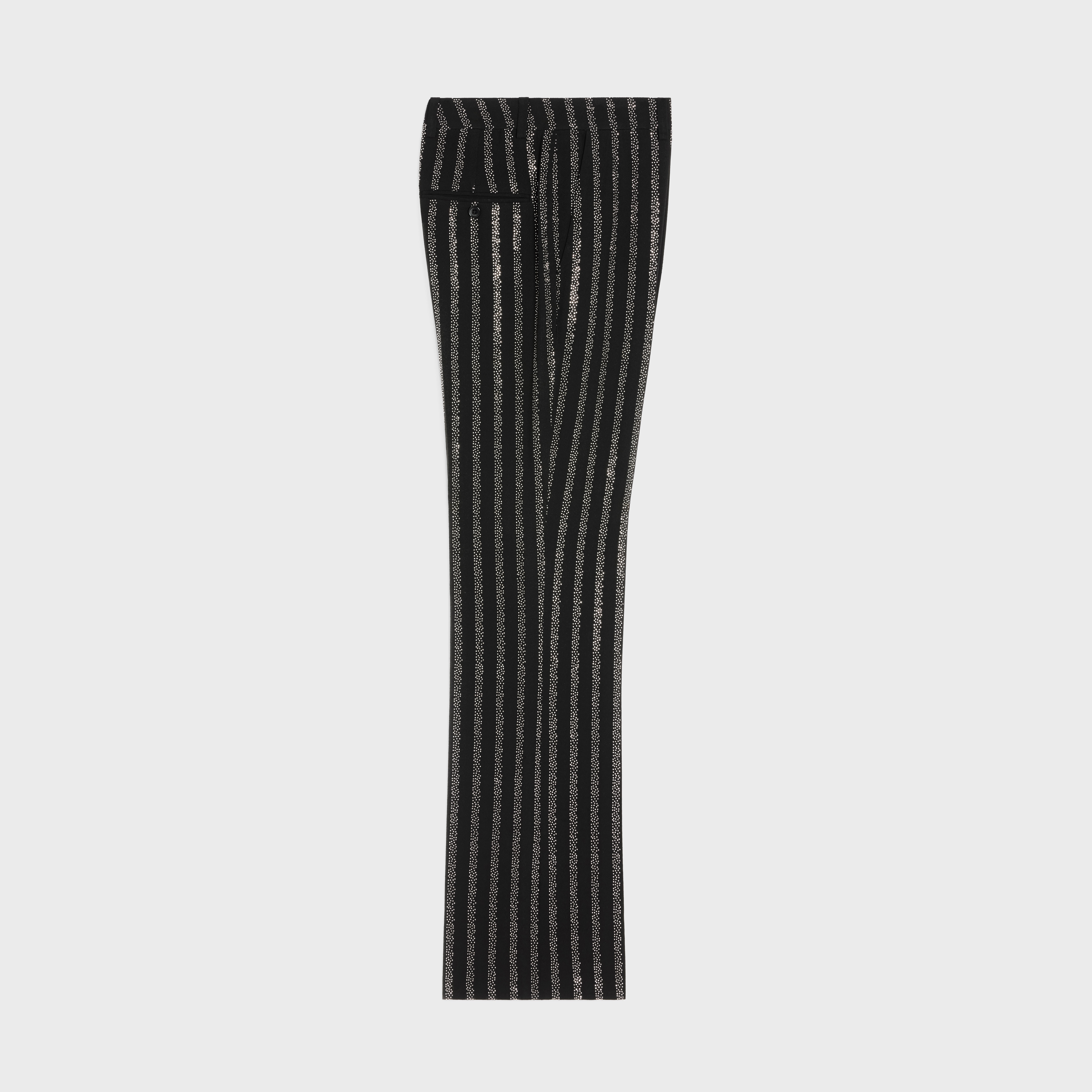 FLARED CROPPED PANTS IN VISCOSE SABLÉ - 2
