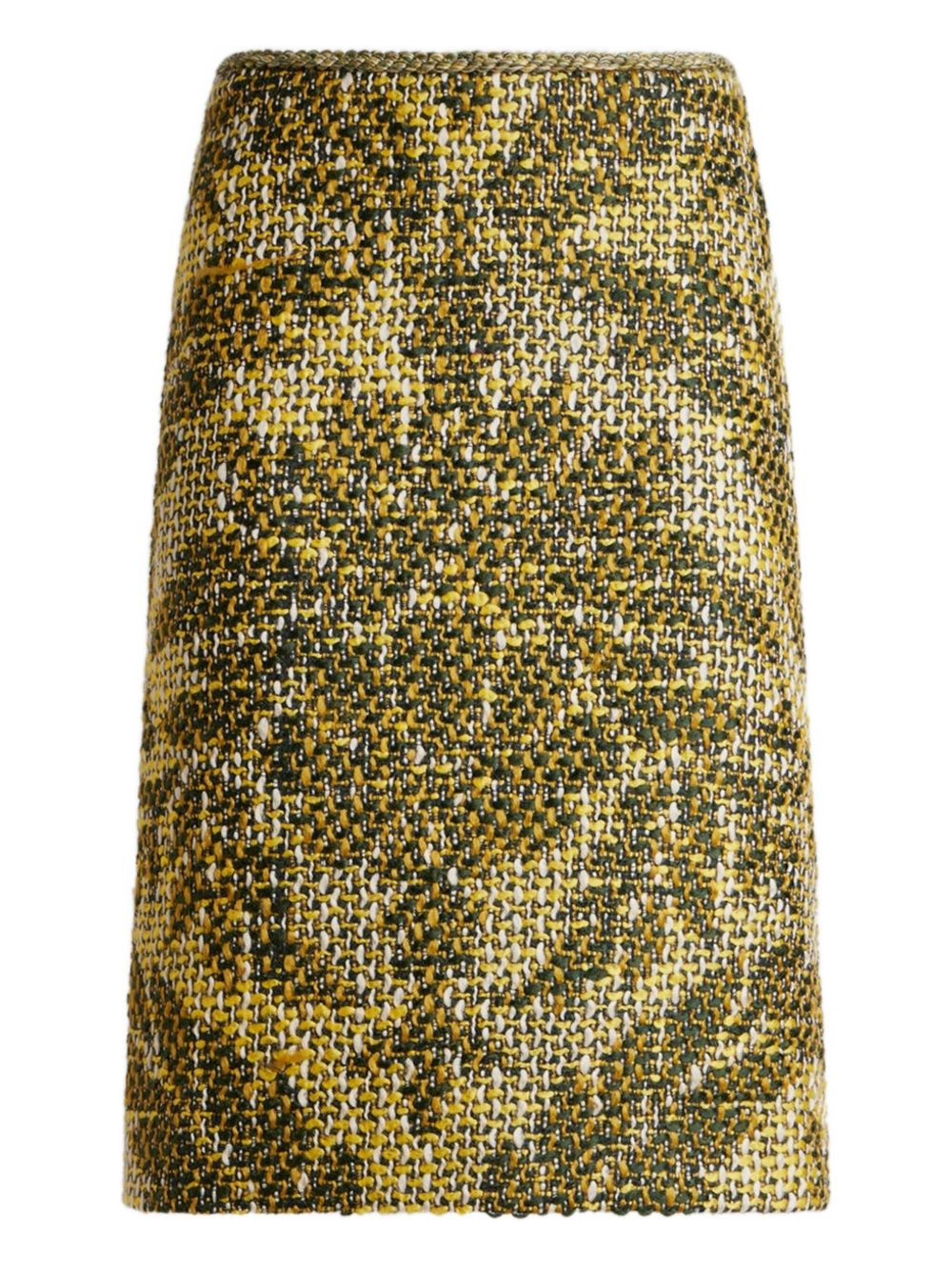 jacquard basketweave skirt - 1